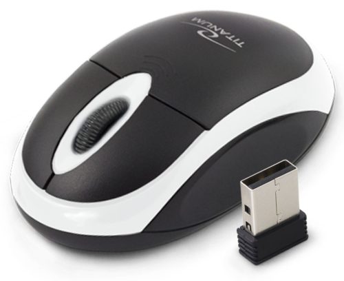 ESPERANZA TM116W Vulture 3D USB Vezeték Nélküli 2,4 GHz-es Optikai Egér, Fekete/Fehér