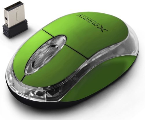 ESPERANZA XM105G Harrier 3D USB Vezeték Nélküli 2,4 GHz-es Optikai Egér, Zöld