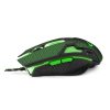 ESPERANZA EGM207G Cobra Mx207 Gamer Vezetékes Optikai Egér 6D, Usb, Fekete-Zöld
