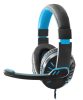 ESPERANZA EGH330B Crow Gamer Mikrofonos Fejhallgató, Sztereó, Fekete-Kék