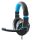 ESPERANZA EGH330B Crow Gamer Mikrofonos Fejhallgató, Sztereó, Fekete-Kék