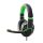 ESPERANZA EGH330G Crow Gamer Mikrofonos Fejhallgató, Sztereó, Fekete-Zöld