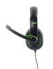 ESPERANZA EGH330G Crow Gamer Mikrofonos Fejhallgató, Sztereó, Fekete-Zöld