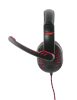 ESPERANZA EGH330R Crow Gamer Mikrofonos Fejhallgató, Sztereó, Fekete-Piros