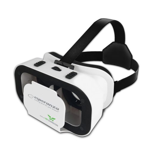ESPERANZA EMV400 3D/VR (Virtuális Valóság) Szemüveg Okostelefonokhoz, Fekete/Fehér