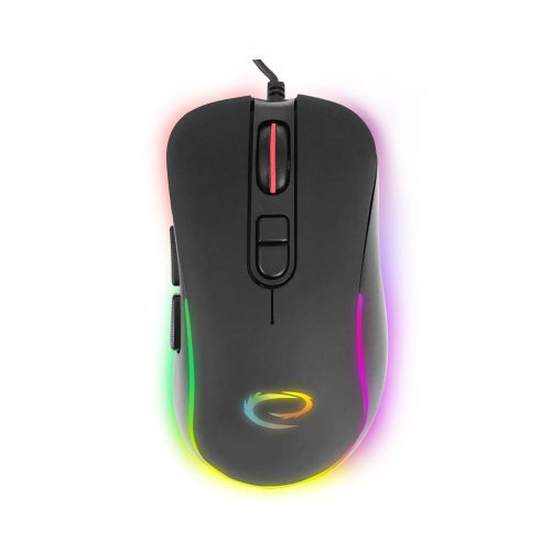 ESPERANZA EGM303 Hesperis Usb Type-C Vezetékes 7D Gamer Egér, Rgb Fekete