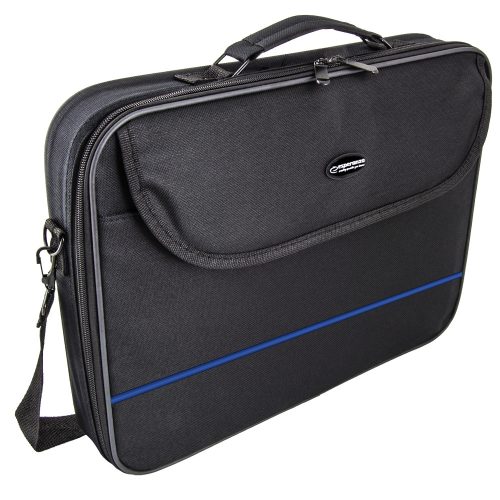 ESPERANZA ET101B Classic Notebook Táska 17", Fekete/Kék