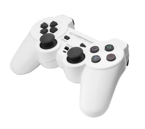ESPERANZA EGG107W Trooper Játékvezérlő PC/PS3 Kompatibilis, Fekete/Fehér