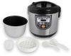 ESPERANZA EKG011 Mate Steam Multifunkciós Fozoedény, 860 W,Fekete-Ezüst
