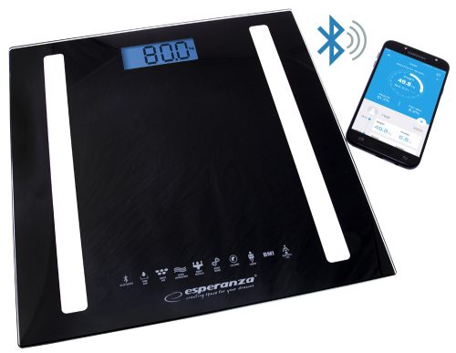 ESPERANZA EBS016K B.Fit 8 In1 Bluetooth Okos Fürdőszoba Mérleg, Fekete