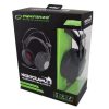 ESPERANZA EGH440 Nightcrawler Gamer Mikrofonos Fejhallgató, Fekete-Piros