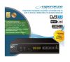 ESPERANZA EV106P Terrestrial TV Digitális Dekóder, DVB-T2 H.265/HEVC, Fekete