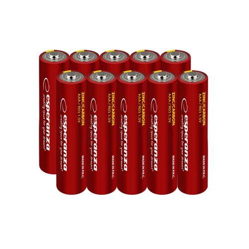 ESPERANZA EZB205 Cink AAA Elemek, 10 db/Csomag, Buborékcsomagban
