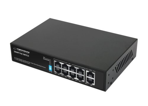 ESPERANZA ENS108 Matrix 8 PoE+2 UPLINK Port 10/100/1000 Ethernet Switch