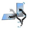 ESPERANZA ERW020 Mache Gázrugós Asztali Monitor Tartó, 17"-27"