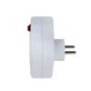 ESPERANZA ELK311W Hálózati Elosztó 2 Aljzattal és Kapcsolóval, USB-C USB-B, Fehér