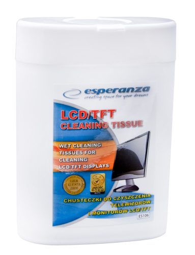 ESPERANZA ES106 Nedves Tisztítókendő LCD/TFT 100 db