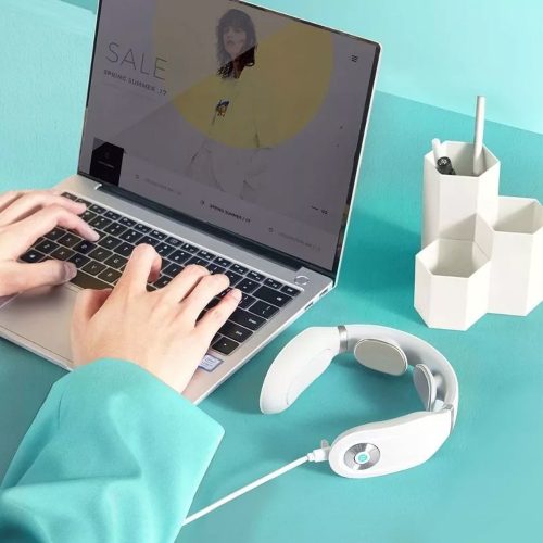 SKG 4098E Fehér Nyakmasszírozó TENS EMS Elektroterápia Nyakfájásra és Izomlazításra