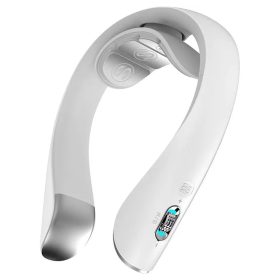   SKG K5 Pro Mikroáramos Nyakmasszírozó – Fehér, Rezgés + Meleg, TENS