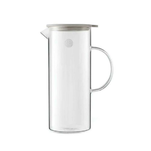 Buydeem CD2003 Teáskanna Hőálló Üveg Kancsó, Fedéllel 1200ml