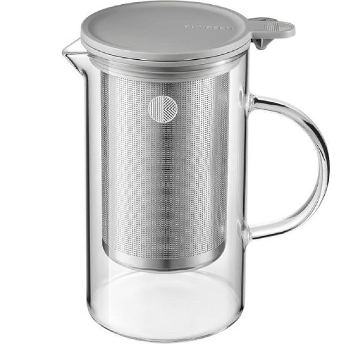 Buydeem CD2002 Prémium Teáskanna Szűrővel, Hőálló Üveg 800 ml