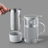 Buydeem CD2002 Prémium Teáskanna Szűrővel, Hőálló Üveg 800 ml