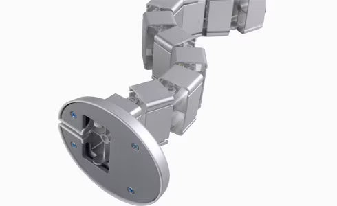 Asztal alatti kábelrendező gerinc CMP017, 128 cm, Fehér