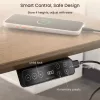 E7H Elektromos Íróasztal Láb, Fekete, 68-133cm Állítható, Kétmotoros, 125 kg Teherbírás, LED érintőképernyő, 4 memóriahely, USB töltőport
