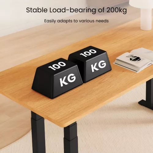 E7 PLUS négylábú elektromos magasságállítható íróasztal láb, Fehér, 2 motorral, 200 kg teherbírással