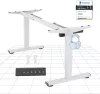EF1 Elektromos Íróasztal Láb, Szürke, egymotoros, 70–120 cm Állítható, 70 kg Teherbírás, Memóriagombokkal