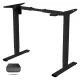 EG1 Elektromos Íróasztal Láb, Fekete, egymotoros, 70–120 cm Állítható, 70 kg Teherbírás