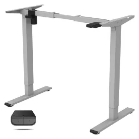   EG1 Elektromos Íróasztal Láb, Szürke, egymotoros, 70–120 cm Állítható, 70 kg Teherbírás