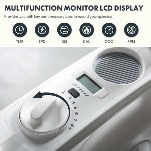 Flexispot V9 asztali fitnesz-szék / otthoni edzőkerékpár, Fehér