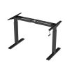 FlexiSpot kézi magasságállítású asztalváz, fekete