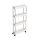 SONGMICS Gurulós Tárolókocsi, 40.1*13*86 cm, Acél és PP Anyagból, Fehér