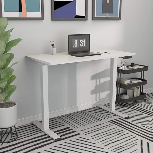 FLEXISPOT E2 Elektromos Íróasztal Láb, Fekete, 71-120 Cm Állítható, Kétmotoros, 100 kg Teherbírás, Memóriagombokkal, Otthonra, Irodába