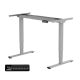 FLEXISPOT E5 Elektromos Íróasztal Láb, Szürke, 62-125cm Állítható, Kétmotoros, 120 kg Teherbírás, Memóriagombokkal