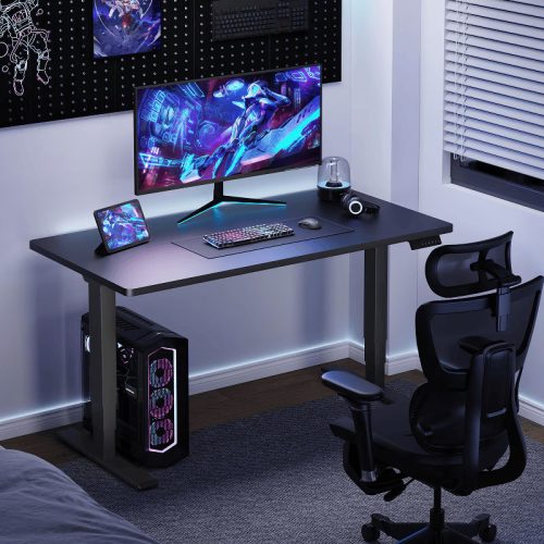 FLEXISPOT E5 Elektromos Íróasztal Láb, Fehér, 60-125cm Állítható, Kétmotoros, 120 kg Teherbírás, Memóriagombokkal