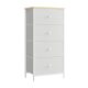 SONGMICS Ruhásszekrény Fiókokkal, 45*30*91.7 cm, Forgácslap Anyagból, Szürke