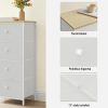 SONGMICS Ruhásszekrény Fiókokkal, 45*30*91.7 cm, Forgácslap Anyagból, Szürke