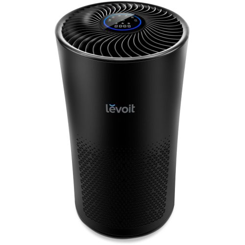 Levoit LV-H133 légtisztító Fekete, True HEPA szűrővel, 99,97%-os szűrési hatékonysággal, érintőképernyővel, LCD kijelzővel, részecskeérzékelővel, legfeljebb 82 m² lefedettségi területtel, maximális teljesítmény: 33 W, légáramlás: 400 m³/h