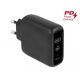 Delock USB töltő USB Type-C  PD 3.0 és A-típusú USB-hez 20 W + 12 W teljesítménnyel