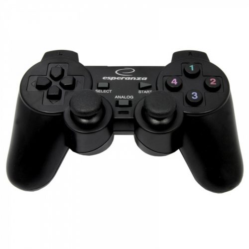 Esperanza Corsair Vibrációs Gamepad PS2/PS3/PC, USB, fekete