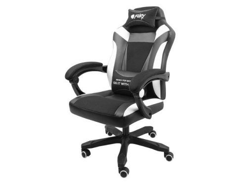 Fury Avenger M+  gamer szék, fekete-fehér