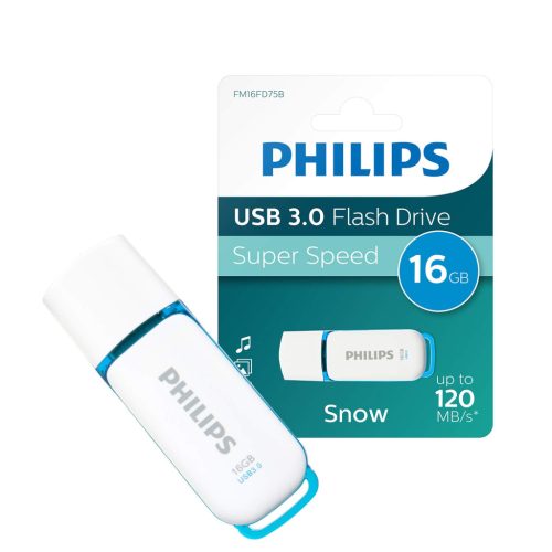 Philips Pendrive USB 3.0 16GB Snow Edition fehér-kék