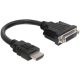 Delock Adapter HDMI apa - DVI 24+5 anya 20 cm