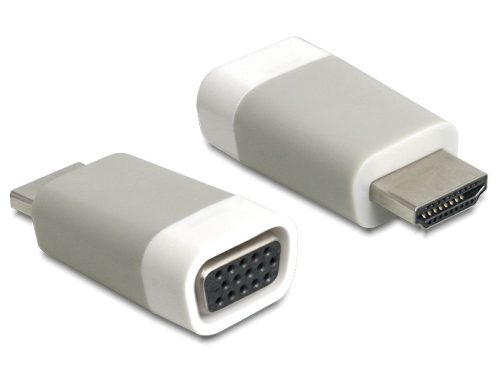 Delock adapter HDMI-A apa > VGA anya adapter, szürke