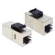 Delock Keystone modul RJ45 anya > RJ45 anya Cat.6 árnyékolt