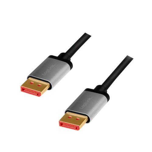 Logilink DisplayPort kábel, DP/M-DP/M, 8K/60 Hz, alu, 1 m