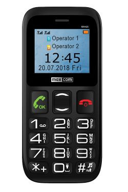 Maxcom MM426 SE Dual Sim mobiltelefon extra nagy gombokkal, vészhívóval fekete